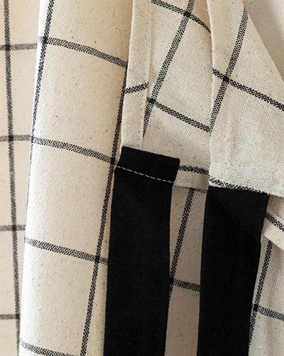 Maro Кухненска Престилка Памучен, Черно, 0