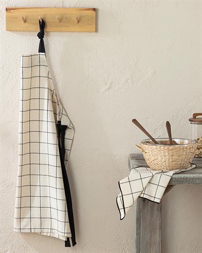 Maro Кухненска Престилка Памучен, Черно, 0