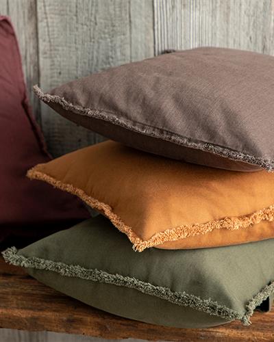 Marsilya Декоративна Калъфка За Възглавница Акрилен Плюш, Горчица, 45 X 45 Cm