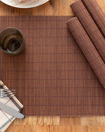 Martinez Bamboo 4 Set Place Mat 30x45 cm Brown
