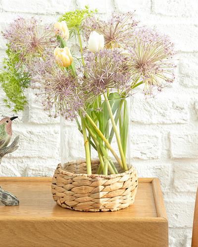 Marva Ваза Стъкло, Прозрачен, 18 X 18 X 20,5 Cm