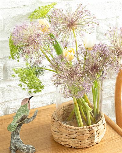 Marva Ваза Стъкло, Прозрачен, 18 X 18 X 20,5 Cm