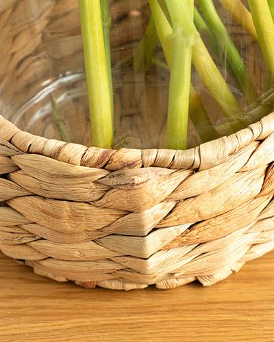 Marva Ваза Стъкло, Прозрачен, 18 X 18 X 20,5 Cm