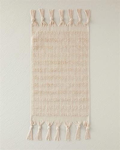 Marvin Кърпа За Ръце С ресни Памучен 30x45 см Бежов