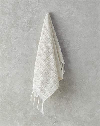 Marvin Кърпа За Лице С ресни Памучен 50x80 см Екрю