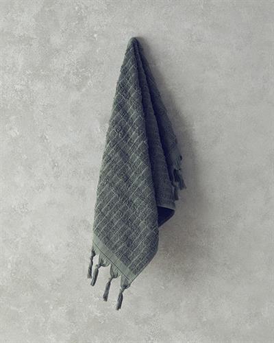 Marvin Кърпа За Лице С ресни Памучен 50x80 см Зелен