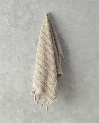 Marvin Кърпа За Лице С ресни Памучен 50x80 см Бежов