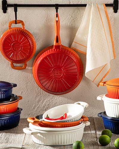 Master Cast Тенджера Дълбок Алуминиева отливка 20 см Кремав