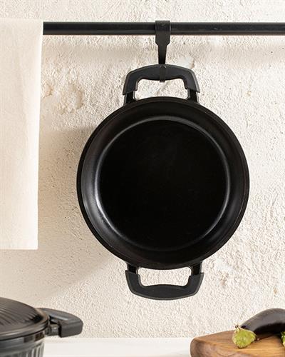 Master Cast Aluminum Casting Shallow Frying Pan 20 cm Black