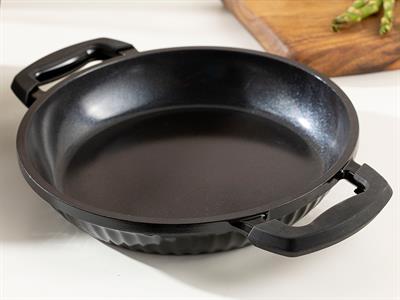 Master Cast Aluminum Casting Shallow Frying Pan 22 cm Black