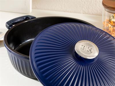 Master Cast Тенджера Плитък Алуминиева отливка 26 см Морскосин