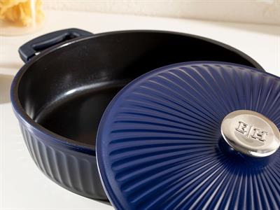 Master Cast Тенджера Плитък Алуминиева отливка 28 см Морскосин