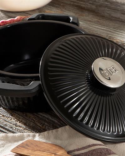 Master Cast Induction Тенджера Дълбока, Алуминиева Отливка, Черно, 20 Cm