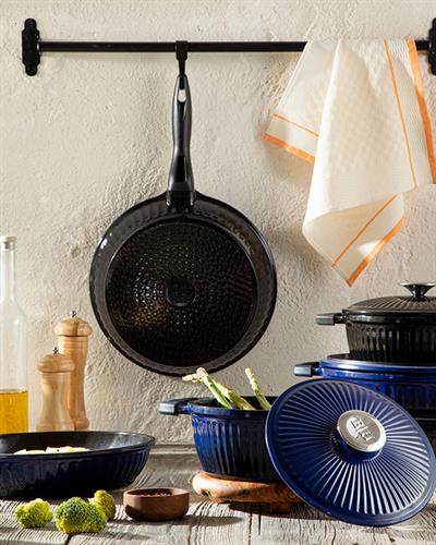 Master Cast Induction Тенджера Плитка, Алуминиева Отливка, Черно, 26 Cm