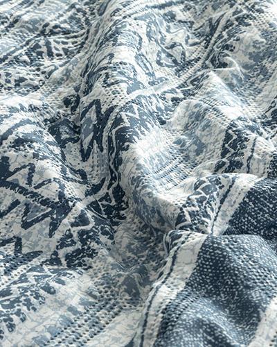 Mateo Покривка За Легло Комплект King Size, Многофункционално, Синьо, 240 X 220 Cm