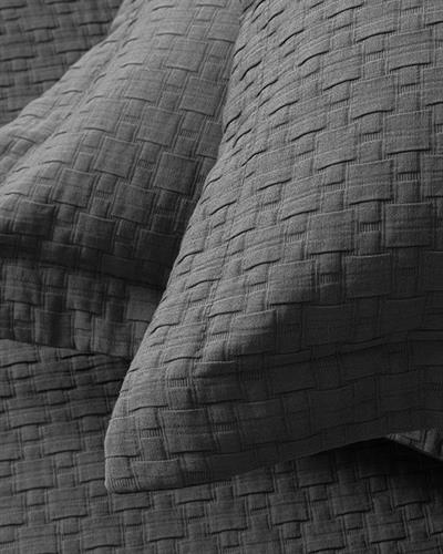 Matris Комплект Кувертюра За Легло Двоен жакардов Полипамук 240x250 cm Антрацит