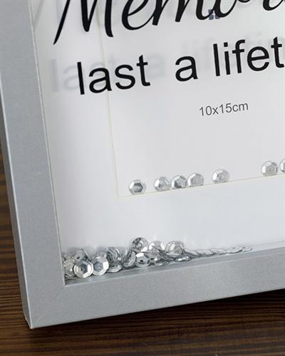 Maura Рамка МДФ 17x22,5x2 cm Сребърен