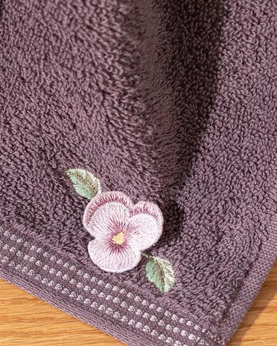 Mauve Кърпа За Ръце С бродерия 30x45 см Дамсон