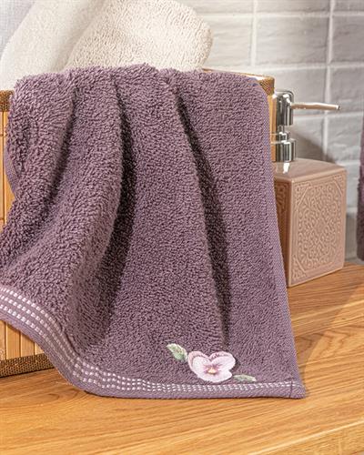 Mauve Кърпа За Ръце С бродерия 30x45 см Дамсон