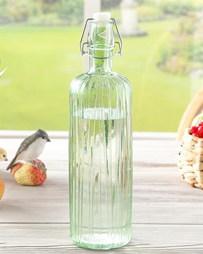 May Glass Bottle 1000 ml Green