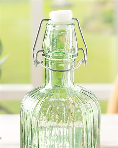 May Glass Bottle 1000 ml Green