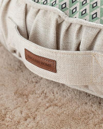 Maya Декоративен Пуф Отпечатан, Зелено, 60 Cm