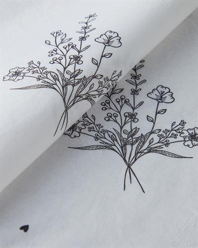 Хартиени Салфетки 20 бр. Хартия 33x33 см Черен - Бял