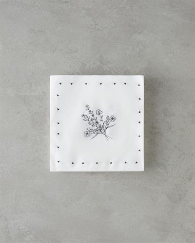 Хартиени Салфетки 20 бр. Хартия 33x33 см Черен - Бял