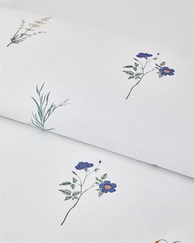 Спален Комплект Единичен Памук 160x220 см Оранжев - Син