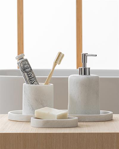 Medusa MARBLE Liquid Soap Dispense 13x9 cm White