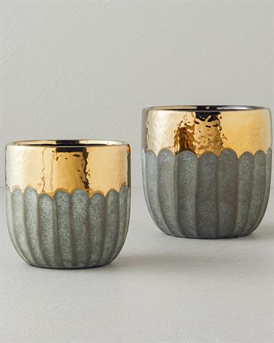 Megan Ваза 12,5x12,5x12 см Златен