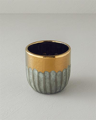 Megan Ваза 12,5x12,5x12 см Златен