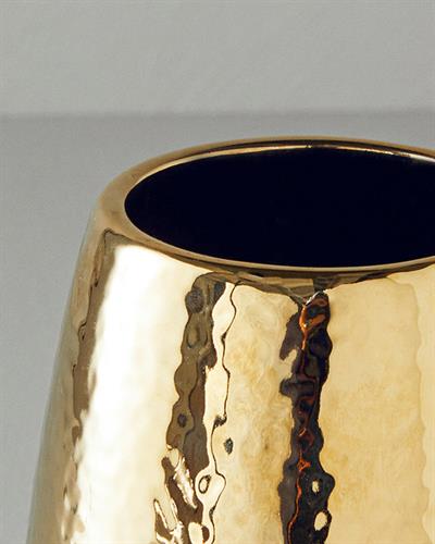 Megan Ваза Каменна керамика 13x21 см Златен