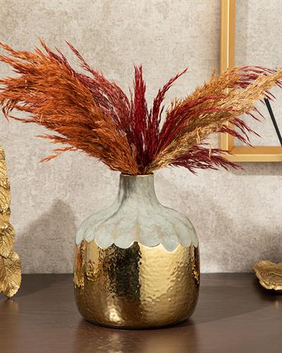 Megan Ваза 15,5x15,5x18 см Златен