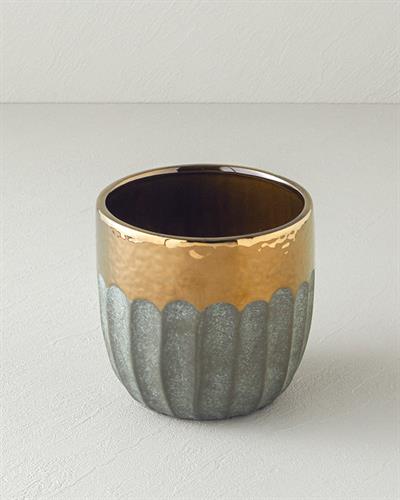 Megan Ваза 15x15x14,5 см Златен