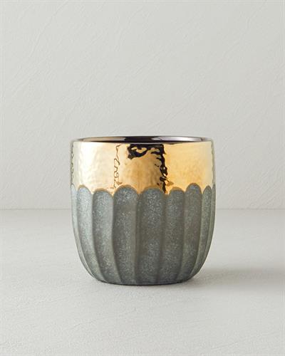 Megan Ваза 15x15x14,5 см Златен