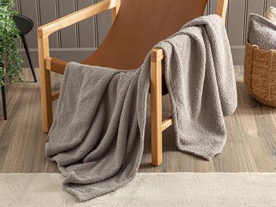 Mela Шал За Кресло Цвят На Камък, 120 X 170 Cm