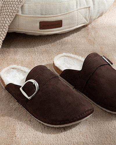 Melina Пантофи За Дома Дамски, Кафяво, 37