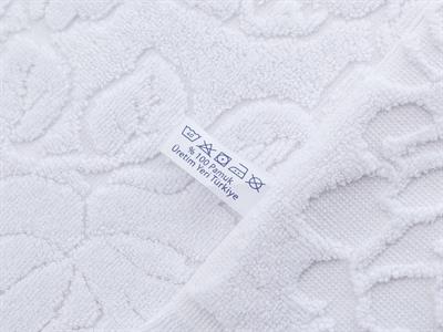 Melina ХАВЛИЯ ЗА КРАКА Жакардов 50x70 cm White