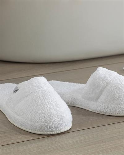 Melinda Bamboo Cotton Spa Slippers 36-40 White
