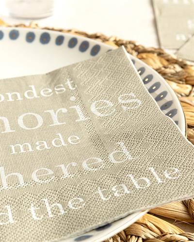 Memories Paper 20 Set Tissue Napkin 33x33 cm Beige