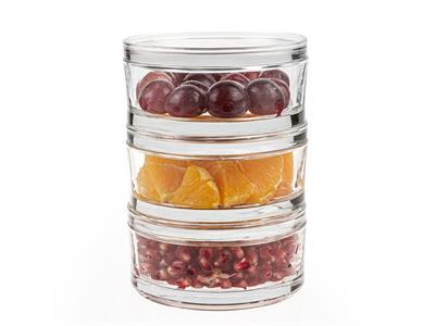 Mercy КУТИЯ ЗА СЪХРАНЕНИЕ 3 комплект Cam 350 ml Прозрачен