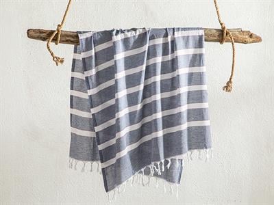 Merisa ПЕШТЕМАЛ Райета Памучен 90x150 cm Тъмно синьо