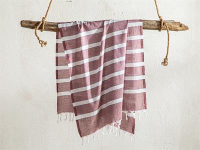 Merisa Пещемал на райе Памучен 90x150 cm Бордо