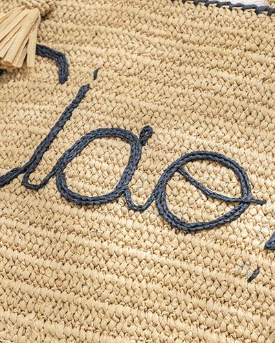 Merisa Чанта Дамски, Rafya, Черно, 45X35 Cm