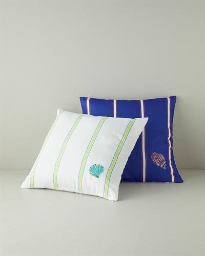 Merma Калъфка Декоративн Възглавница С бродерия 45x45 см Морскосин