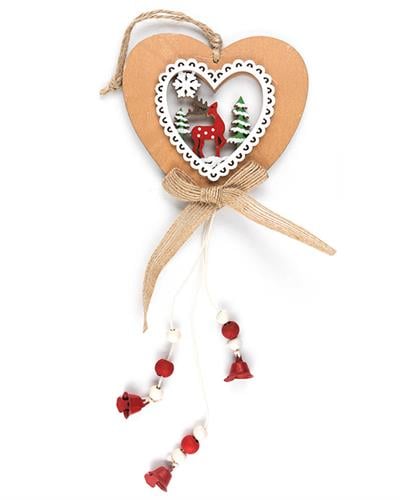 Merry Висящ Аксесоар Дървен 10x23 cm Шарен