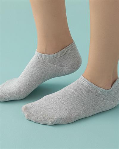 Merya Чорапи Бабет Дамски 5 Бр., Памучен Полиестер, Черно-Бяло-Сиво, 36-40