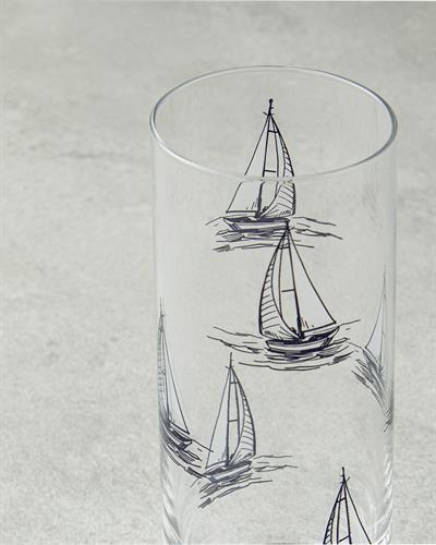 Mest Чаша 6 бр. Стъкло 195 мл Черен