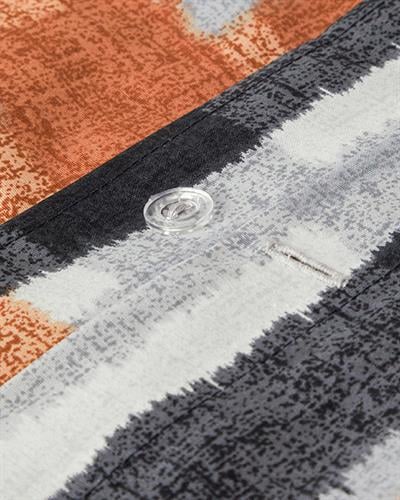 Meta Check Спален Комплект Единичен Лесно за гладене 160x220 см Теракота